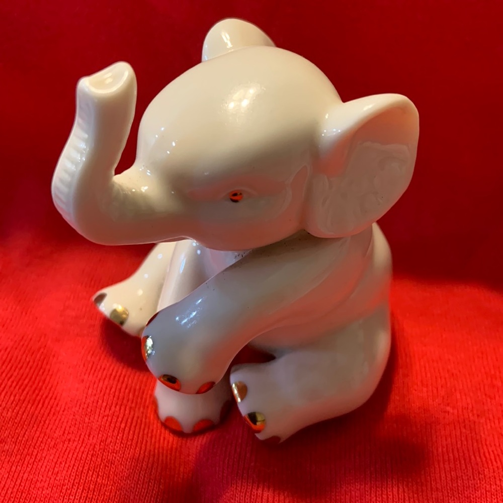 Lenox Porcelain Baby Elephant Figurine